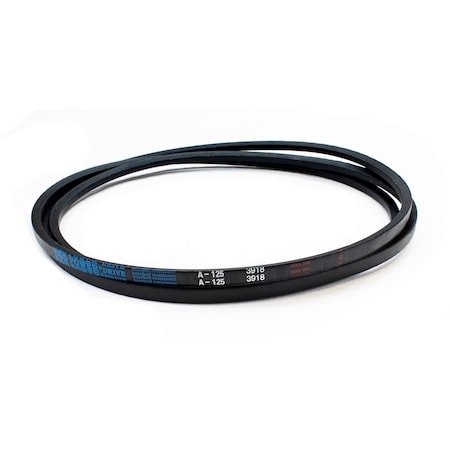 D&D A125 Classical V-Belt, 127 in Outside Length, 1/2 in Top Width, 1 Ribs A125